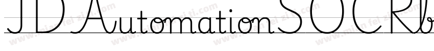 IDAutomationSOCRb Regular字体转换